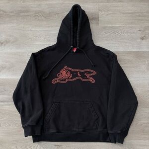 Ice Cream Hoodie Men Size Medium Black Red Graphic Print Pharrell Dog Logo Rare